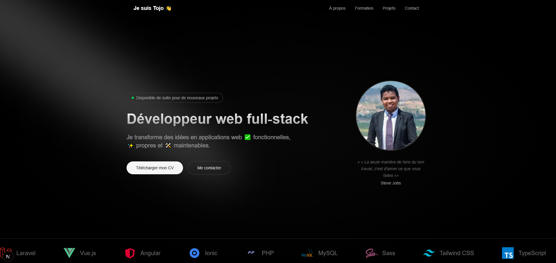 Mon nouveau portfolio