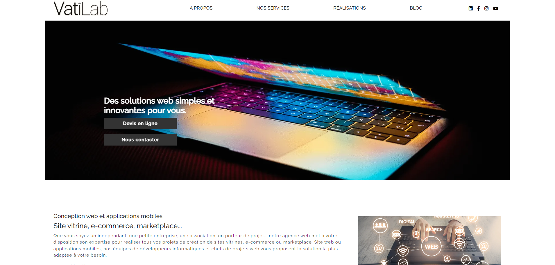 Maintenance du site d'une entreprise